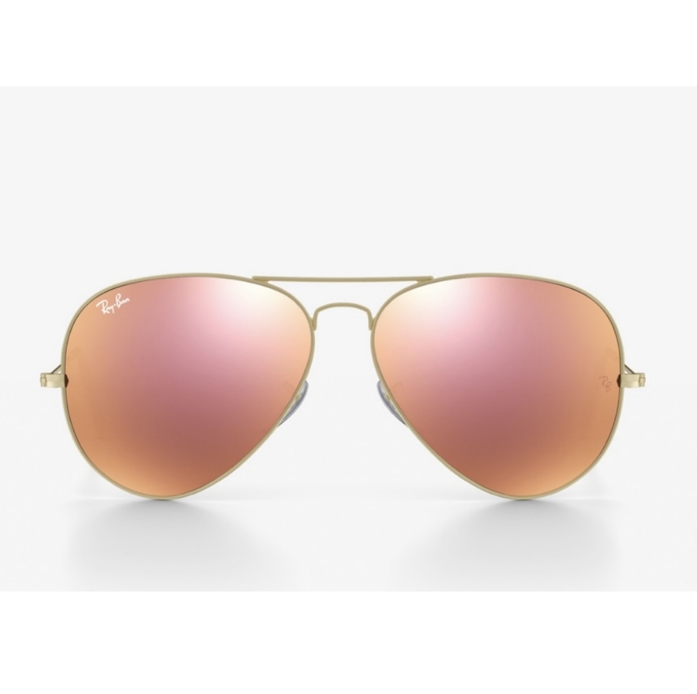 RayBan Aviator Copper Pink Mirrored RB3025 Men - Women